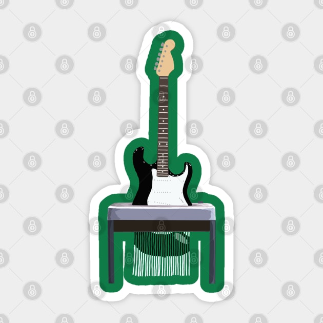 Guitar Shredder Sticker by UncommonImagery